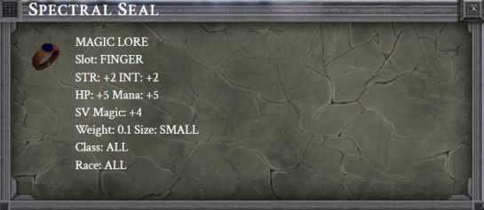 SPECTRAL SEAL item card